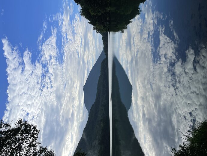 【自然⛄️情報】今朝の湯ノ湖展望台眺望🏔️景色はまるで絵画の様に美しい‼️